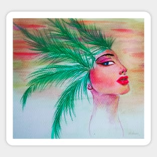 Palm tree fantasy Sticker